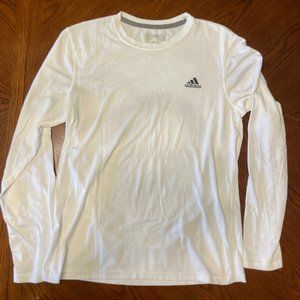 Adidas Ultimate Tee LS Shirt, White, Men's M